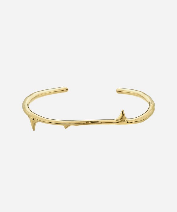 Shaun Leane - Gold Plated Vermeil Silver Rose Thorn Bangle image number null