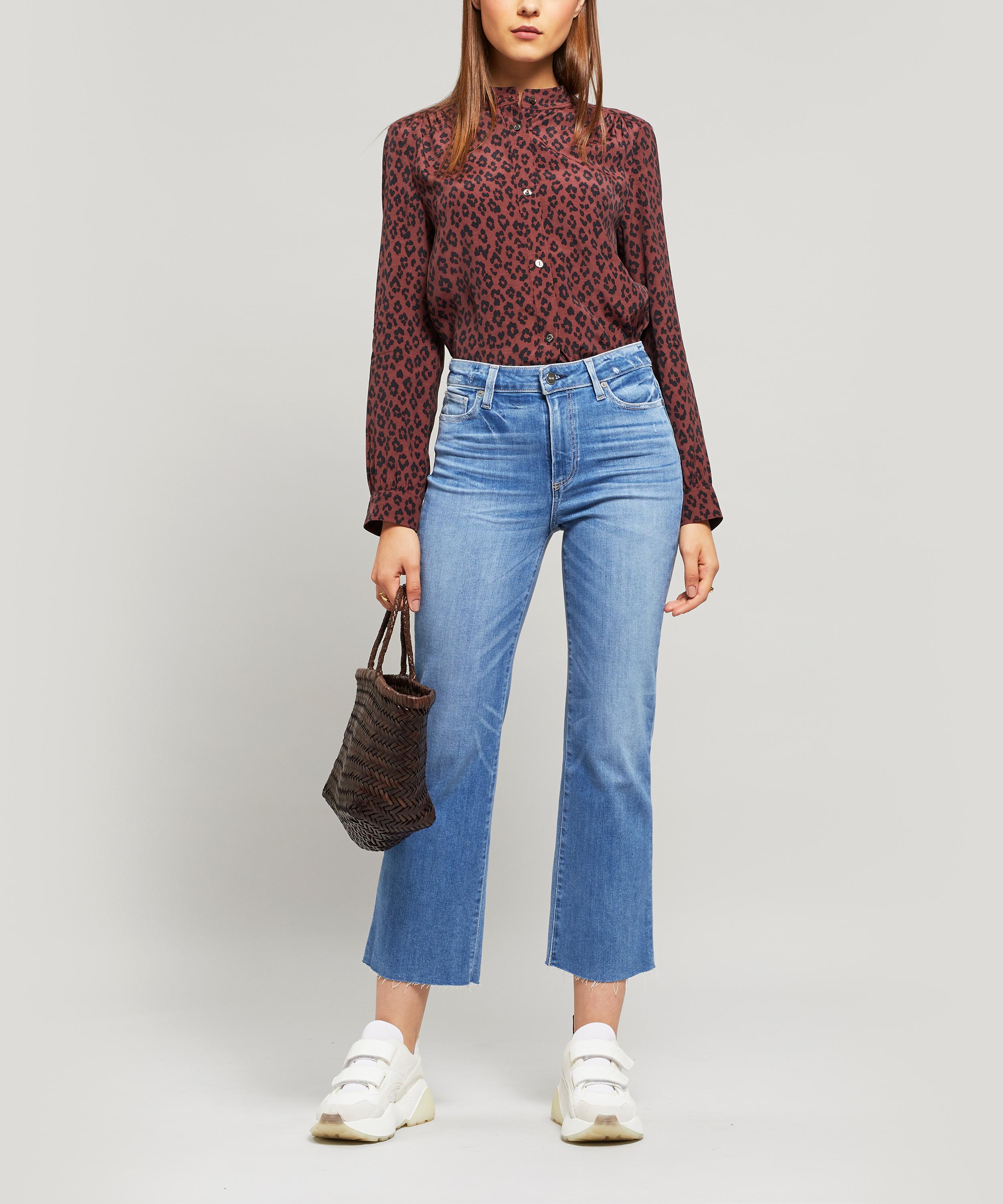 Dragon Diffusion - Bamboo Triple Jump Small Woven Leather Tote Bag image number 1