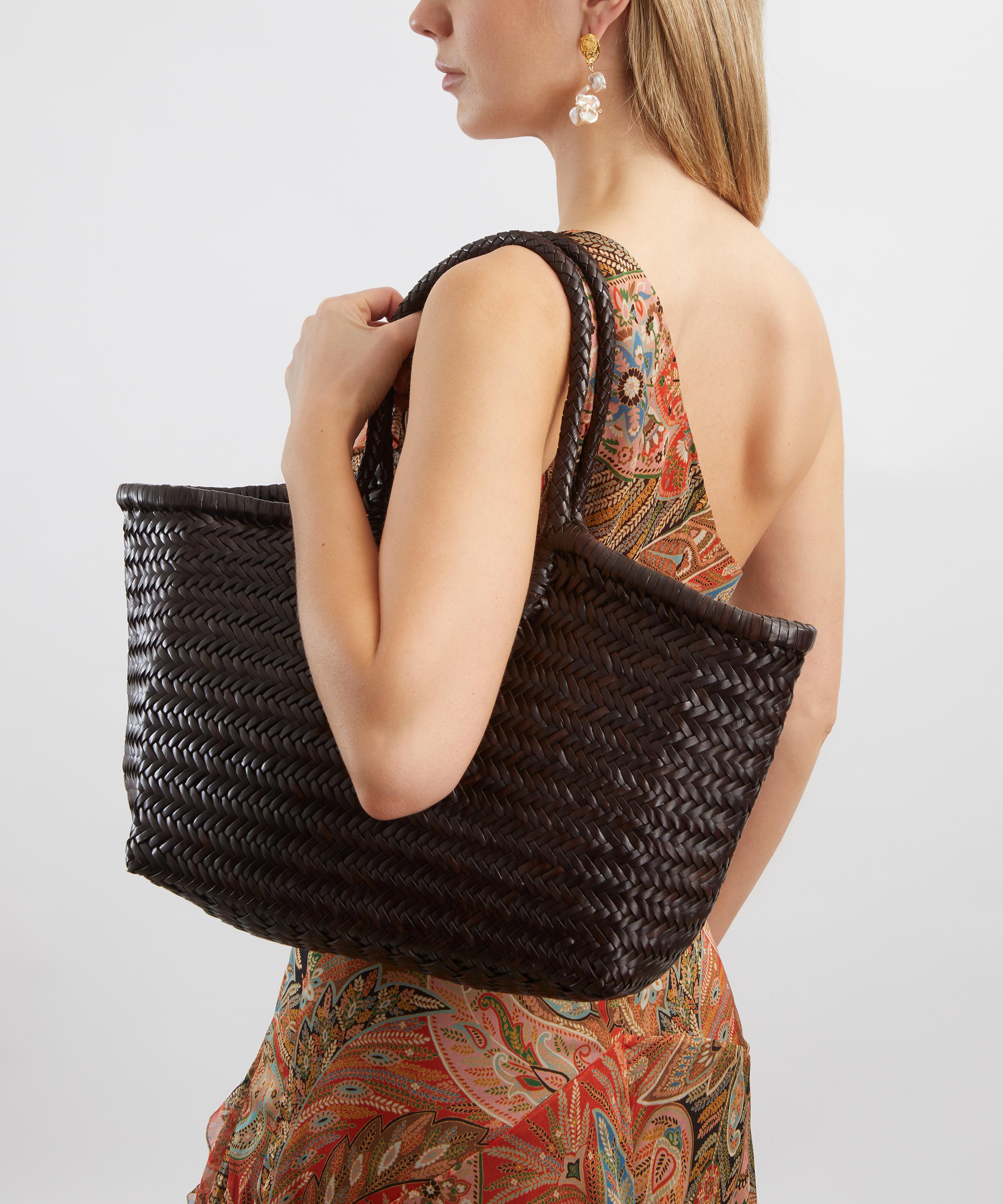 Dragon Diffusion - Nantucket Woven Leather Tote Bag image number 1