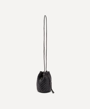 Dragon Diffusion - Pom Pom Double Jump Woven Leather Cross-Body Bag image number 2