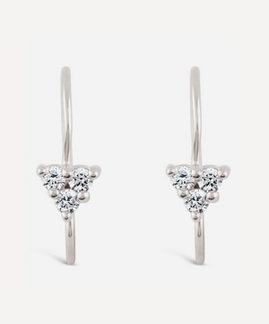 Dinny Hall - White Gold Shuga Diamond Trillion Drop Earrings image number 0