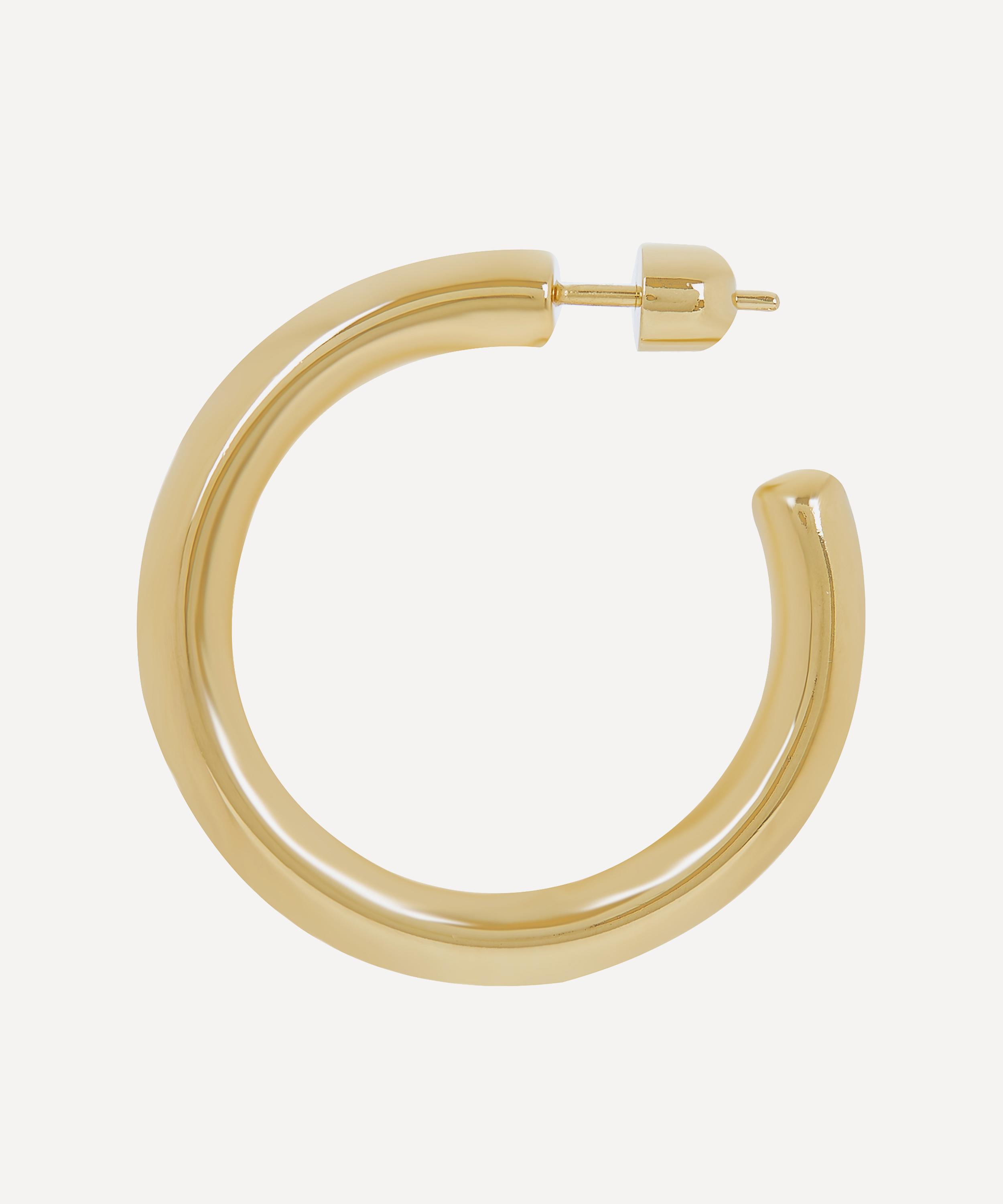 Maria Black Gold-Plated Ruby 35 Single Hoop Earring | Liberty