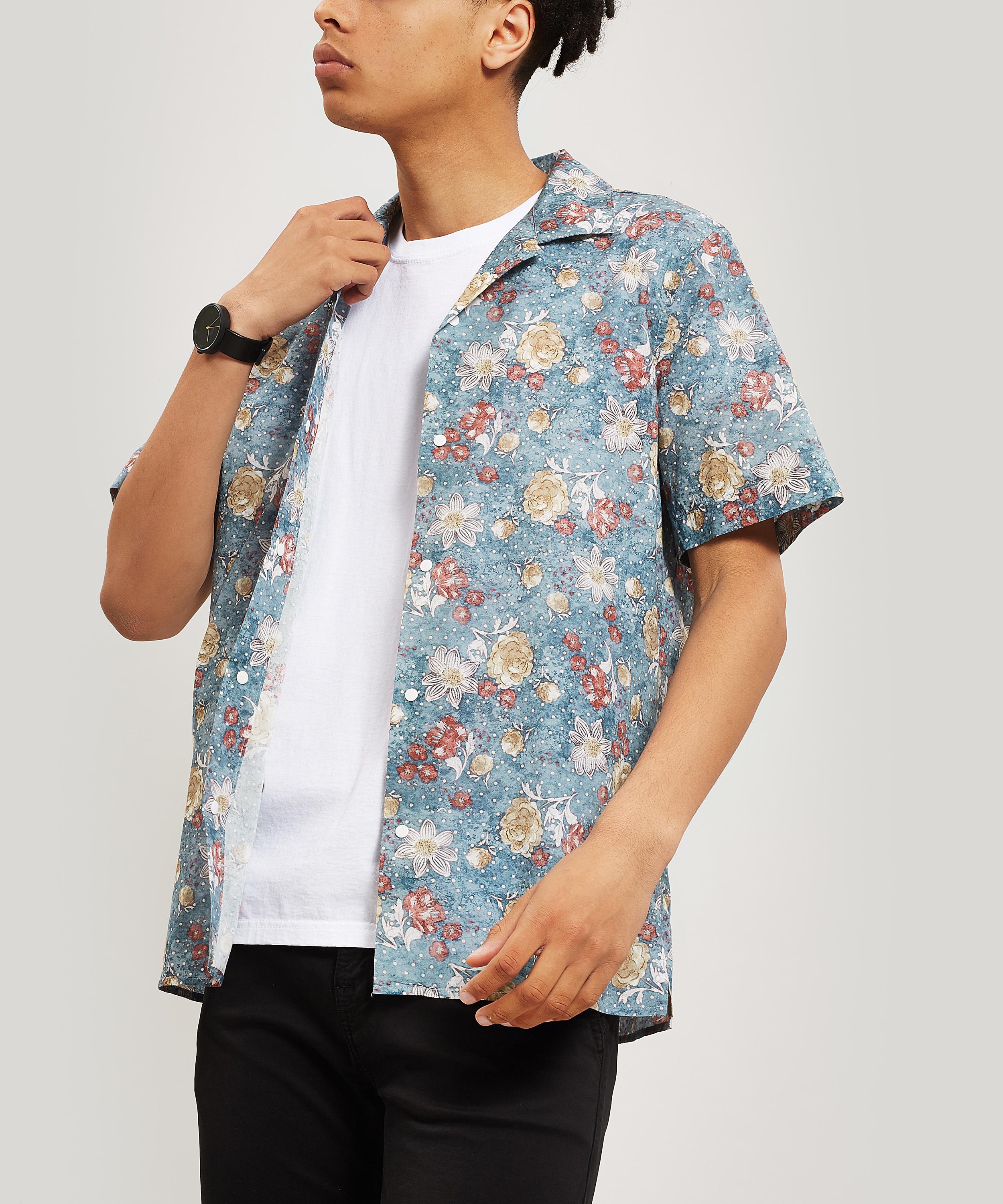 Miyagi Snap Floral Cotton Shirt Liberty