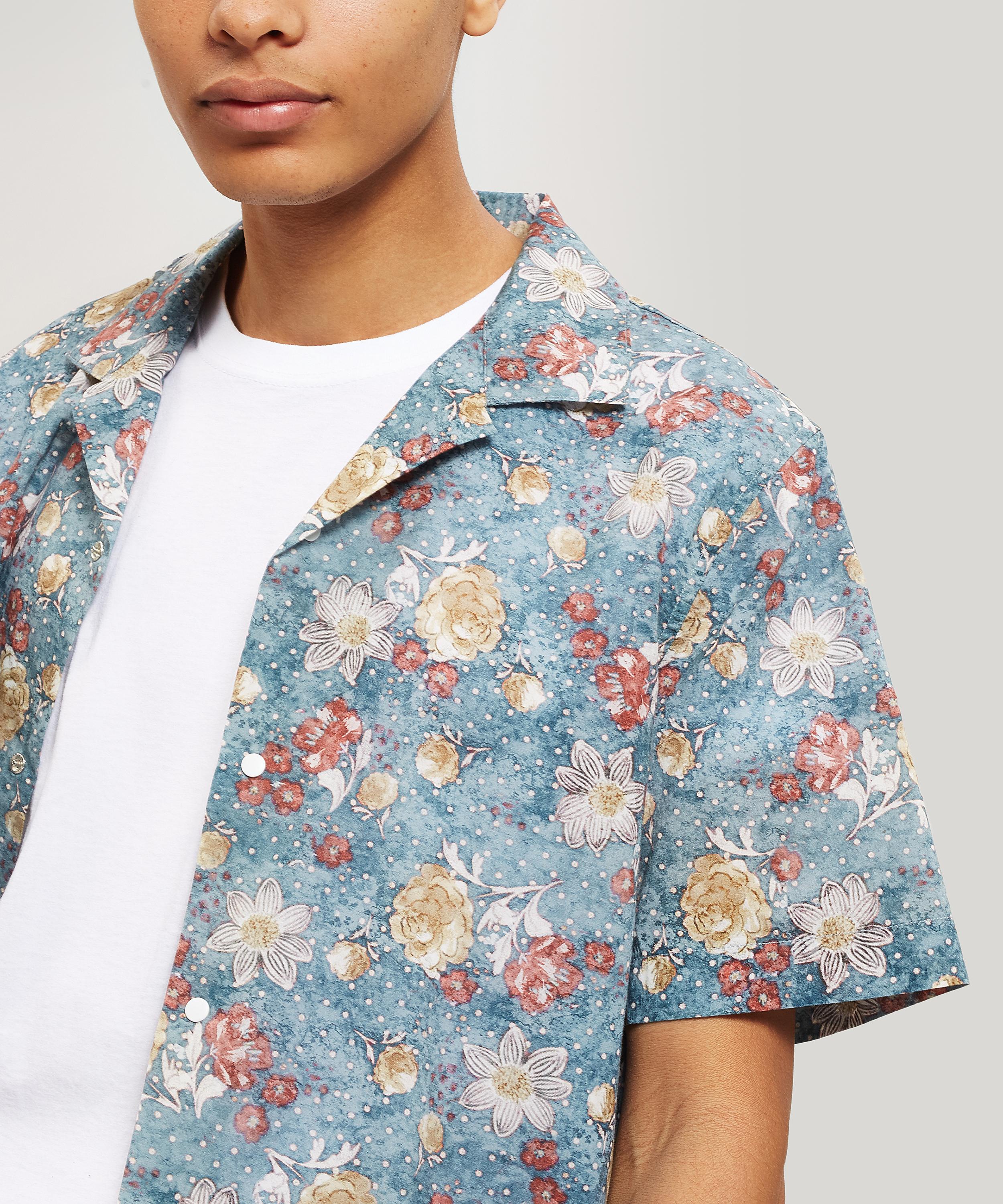 Miyagi Snap Floral Cotton Shirt Liberty