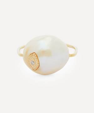 9ct Gold Charlie Pearl Ring