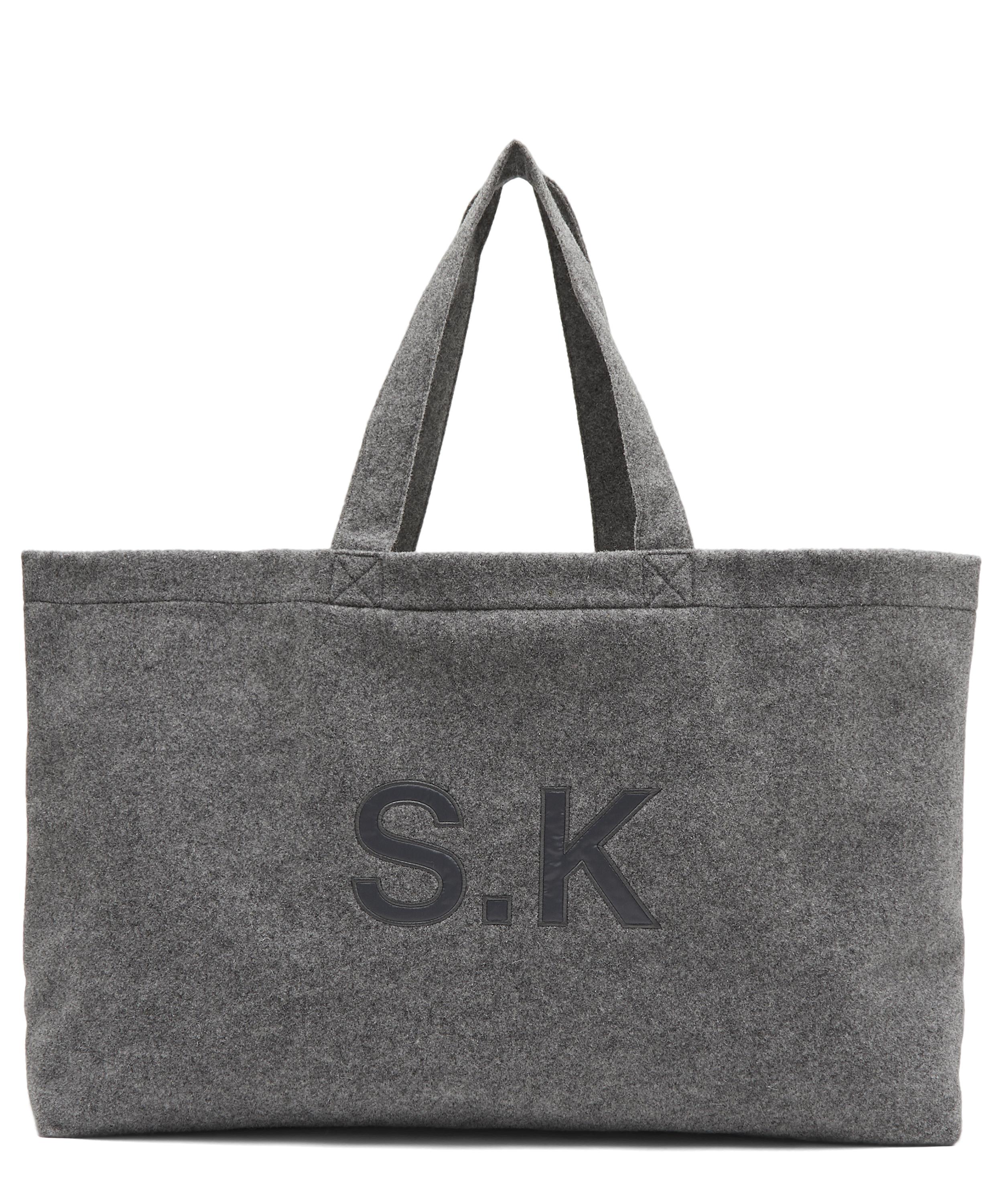 boiled wool tote bag