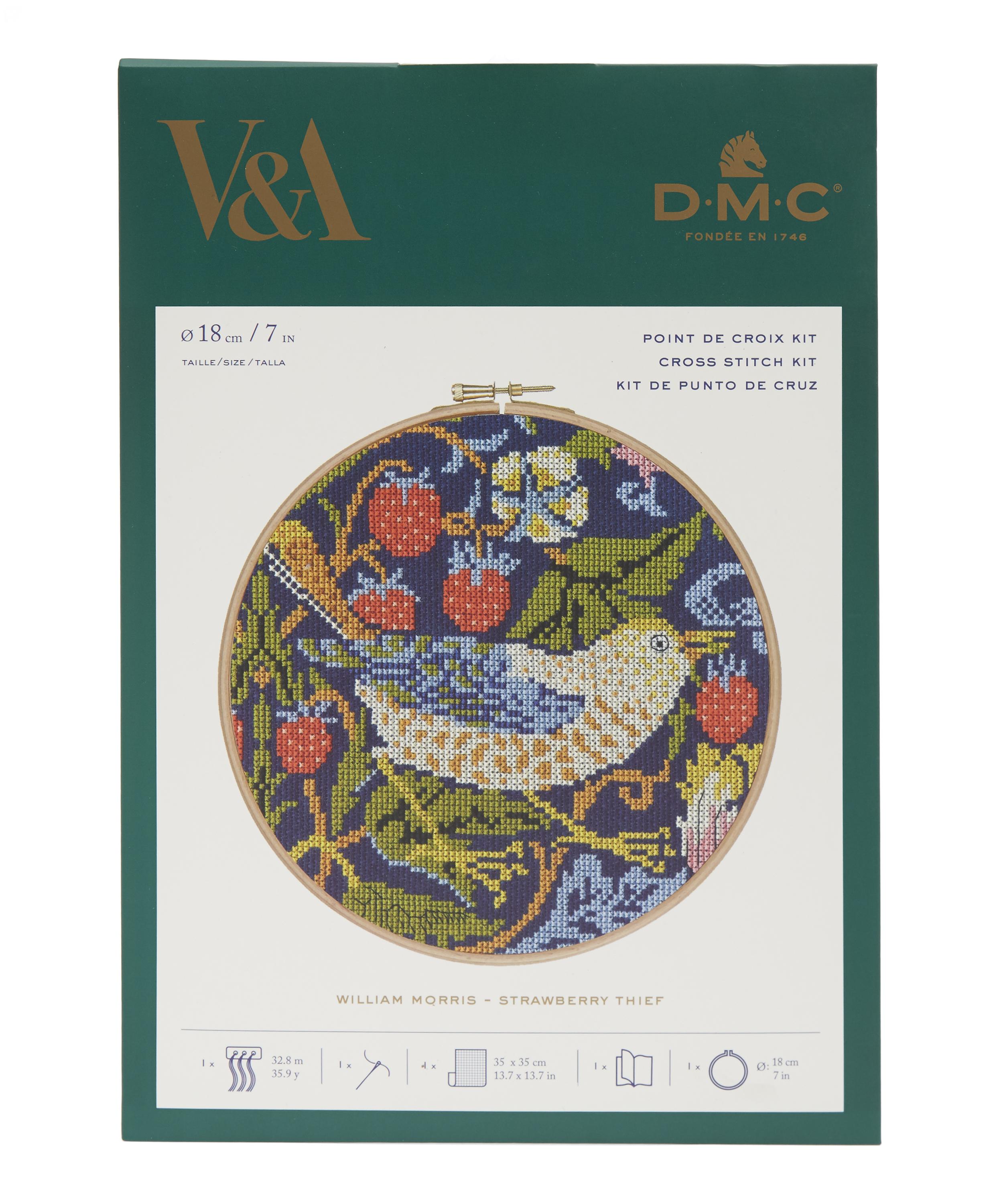 DMC - Strawberry Thief Cross-Stitch Kit image number 0