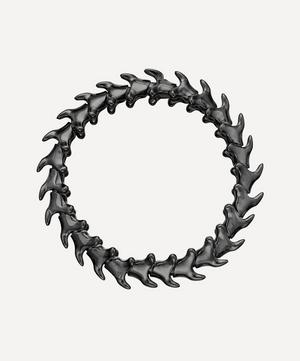 Shaun Leane - Silver Black Rhodium Serpents Trace Wide Bracelet image number 0