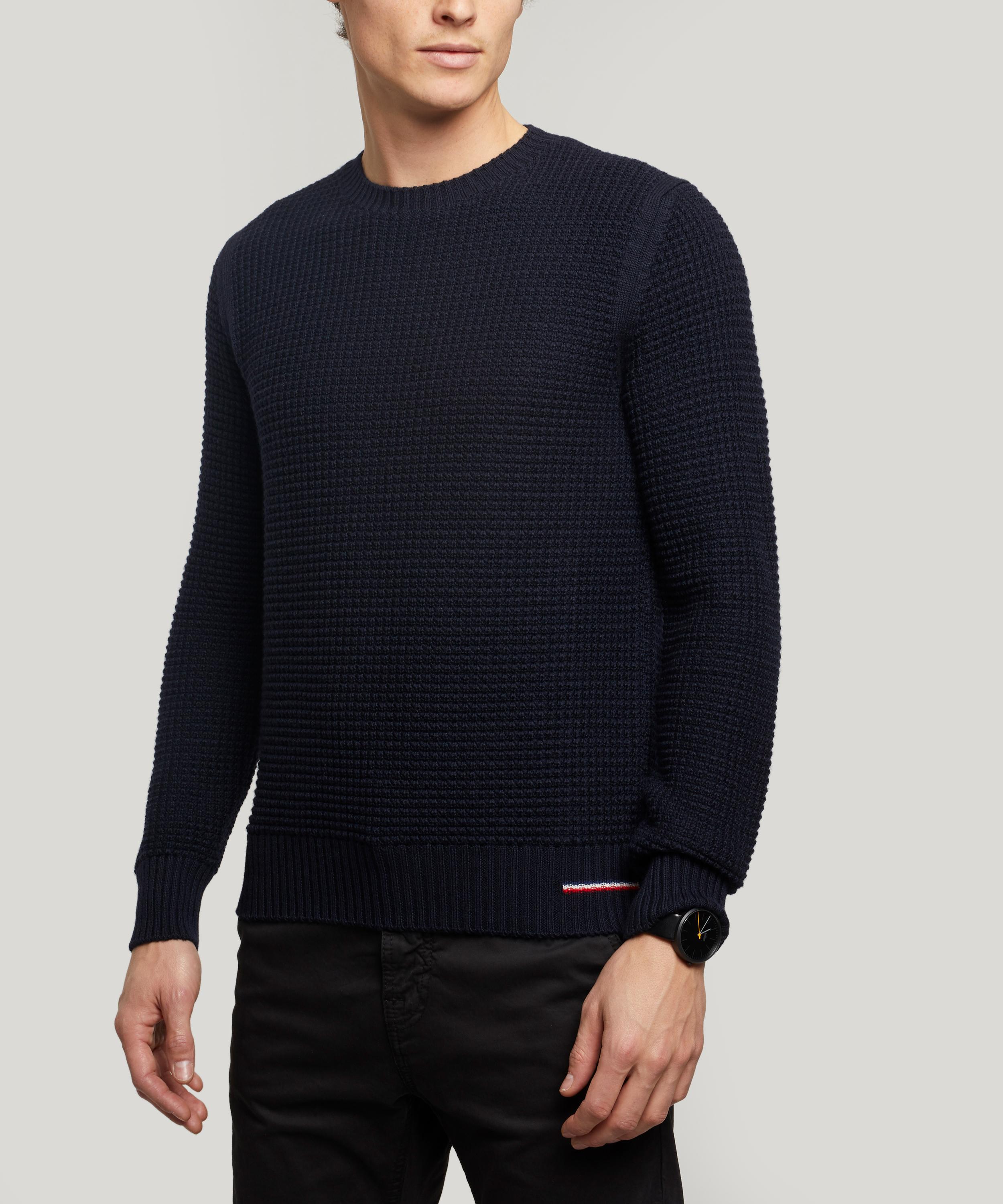 knitted crew neck jumper