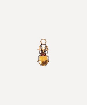 Annoushka - 18ct Gold Mythology Citrine Beetle Single Earring Drop image number 0