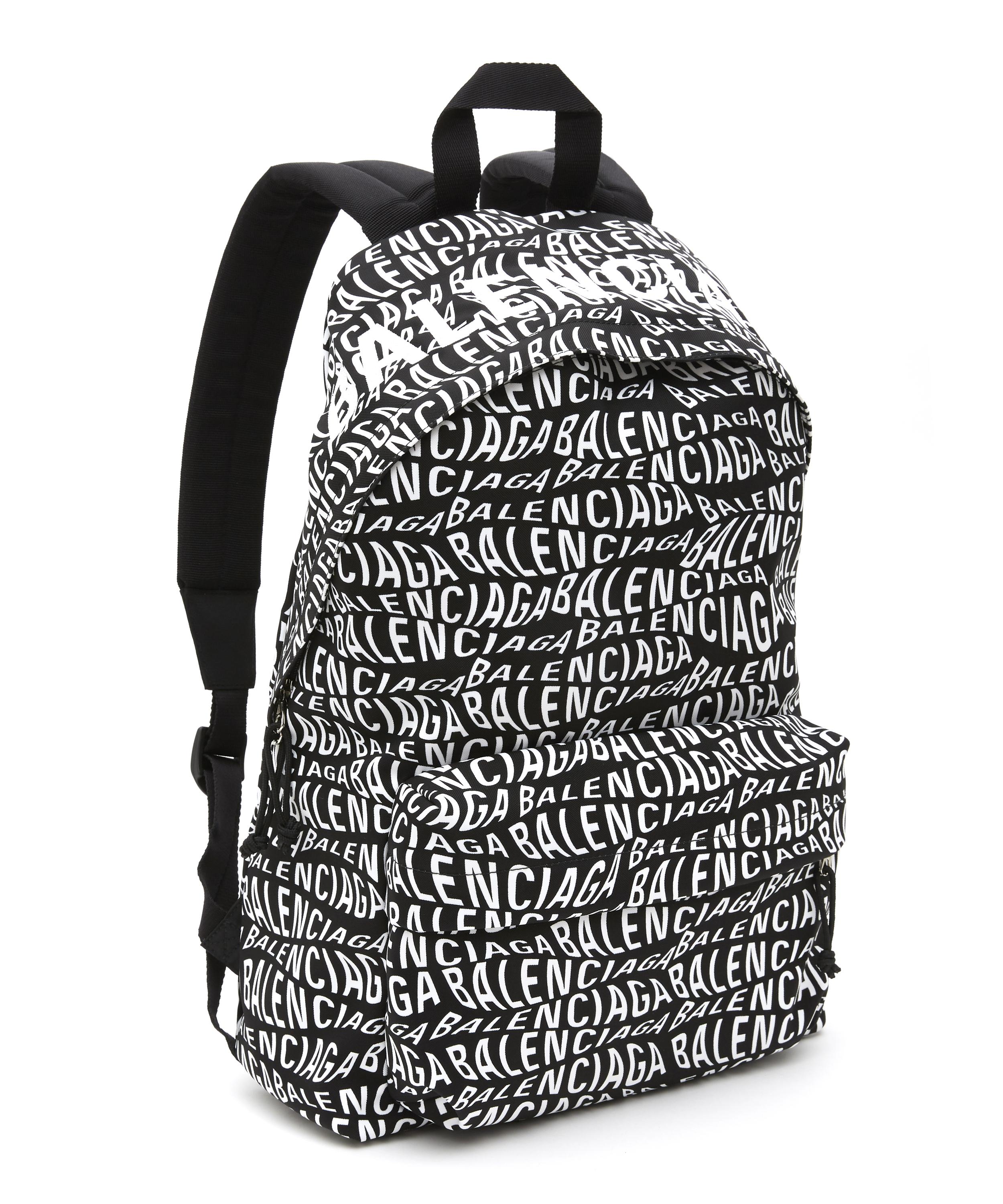 balenciaga wheel logo backpack