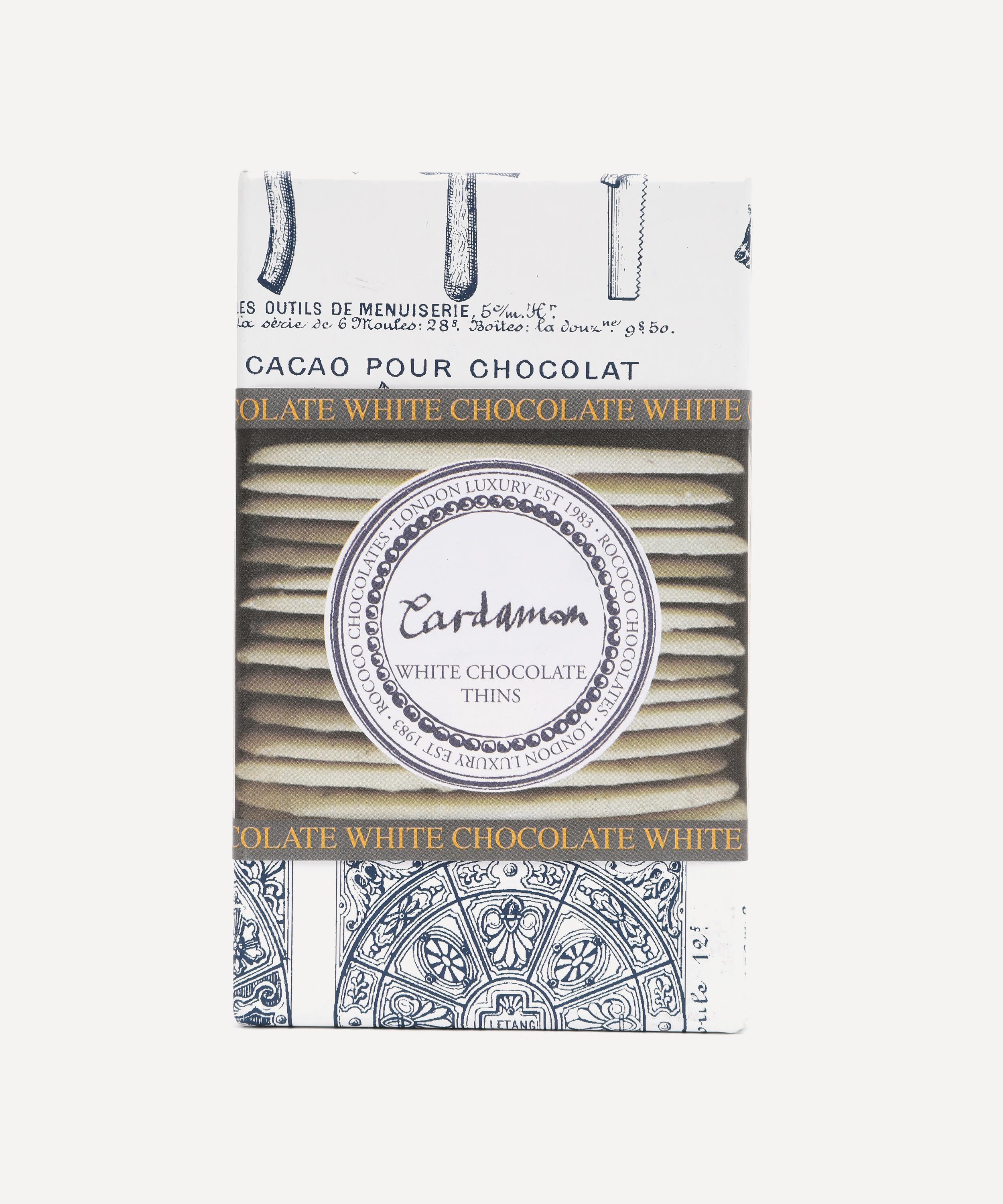 Rococo - White Chocolate Cardamom Thins 150g image number 0