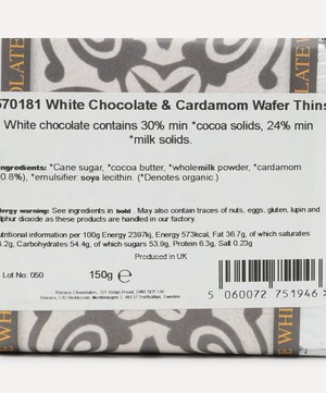 Rococo - White Chocolate Cardamom Thins 150g image number 3