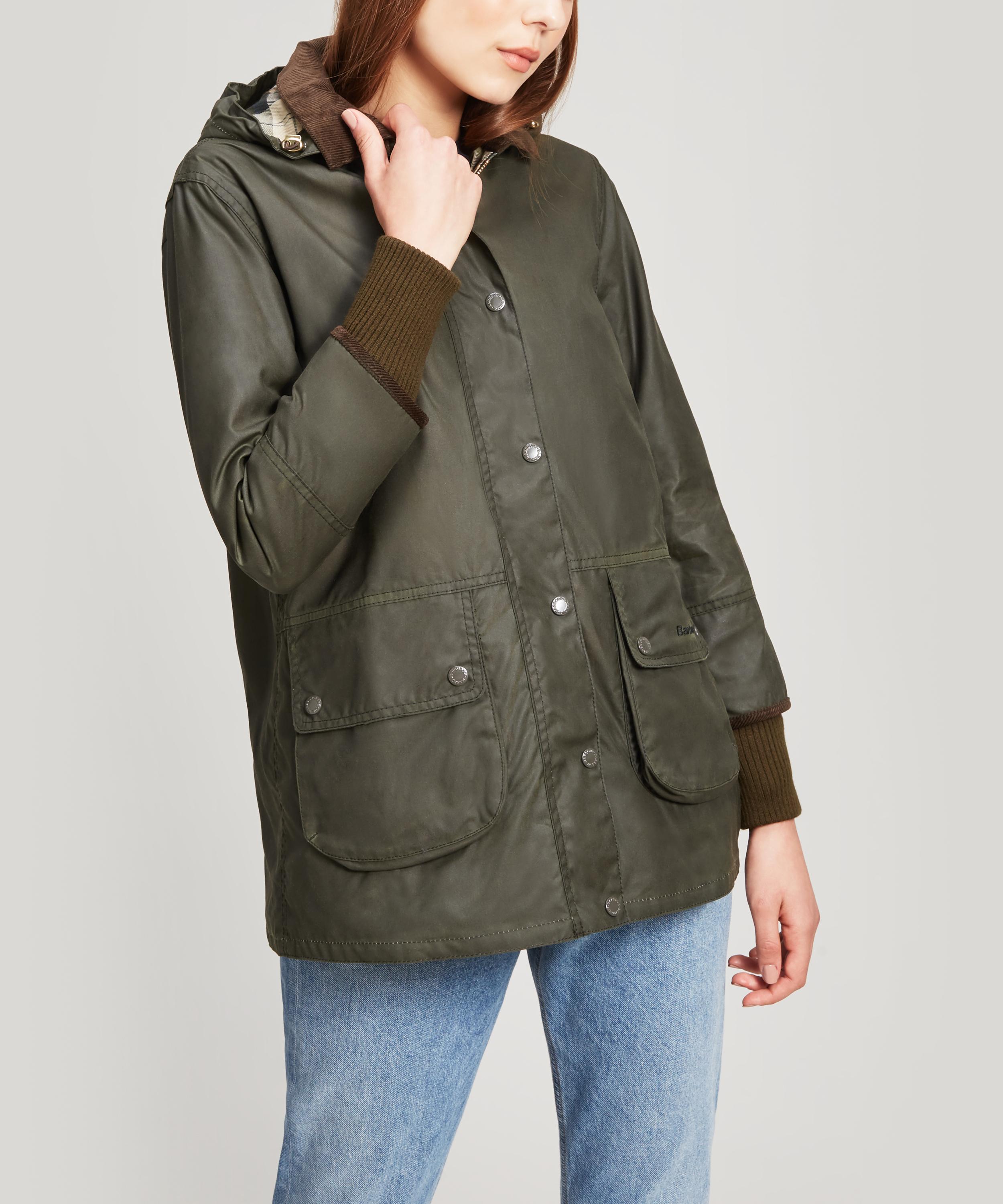 barbour pine wax jacket with hood