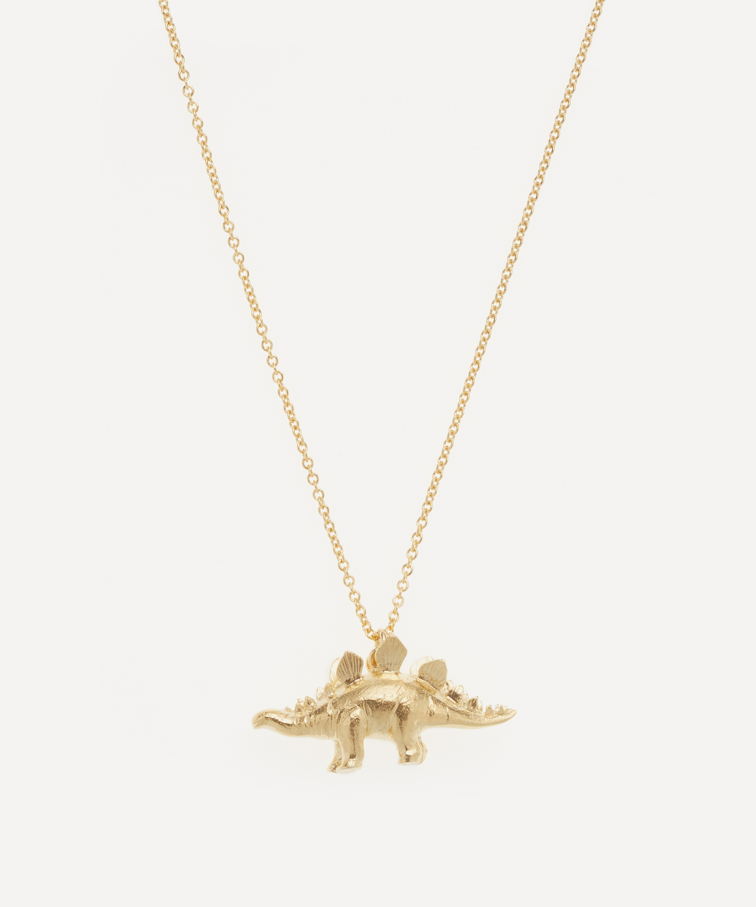 Alex Monroe - Gold-Plated Stegosaurus Pendant Necklace