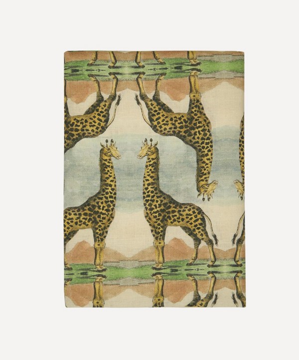 Avenida Home - Giraffe Large 300x150cm Linen Tablecloth image number null