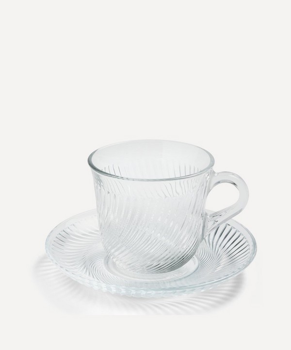 Hay - Pirouette Glass Cup and Saucer