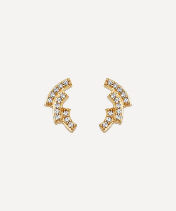 Astley Clarke - Gold Icon Scala Diamond Stud Earrings image number null