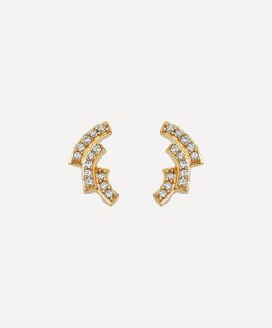 Astley Clarke - Gold Icon Scala Diamond Stud Earrings image number 0