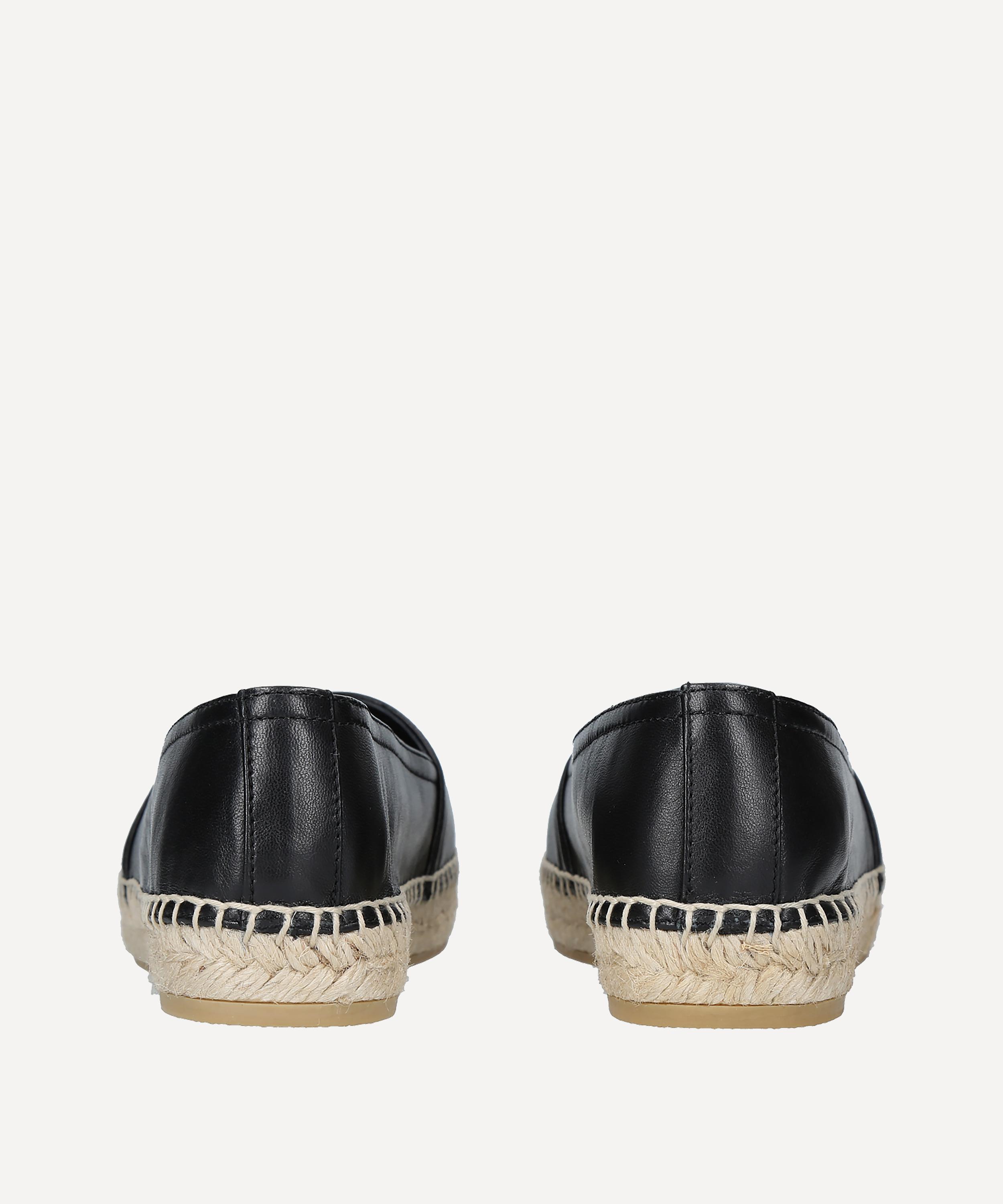 Saint Laurent - Logo-Embossed Leather Espadrilles image number 2