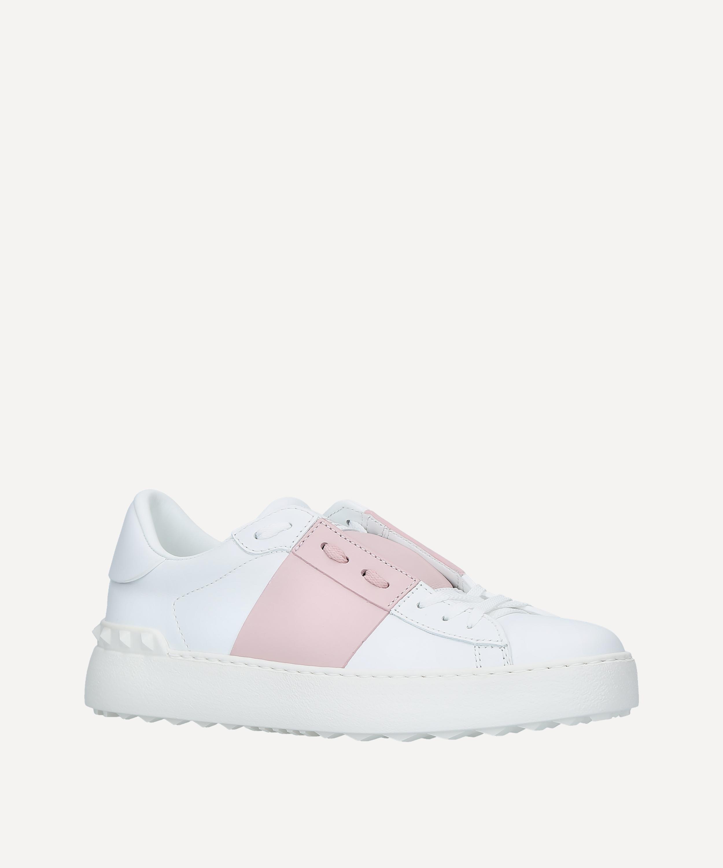 valentino bansi leather trainers