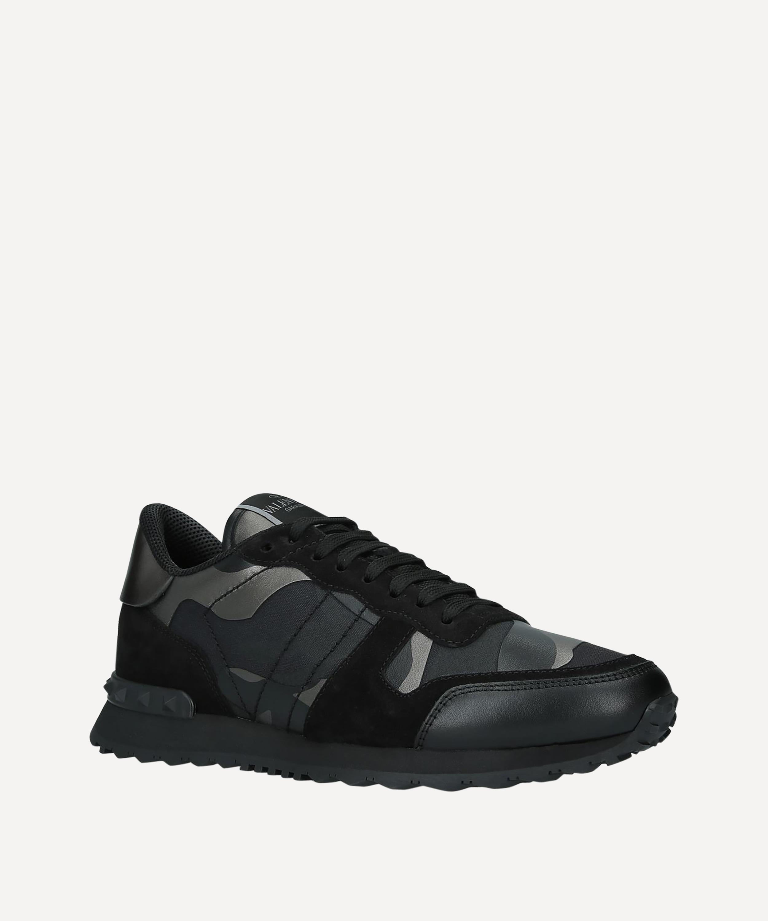 Valentino Garavani - Rockrunner Leather Camouflage Sneakers image number 0