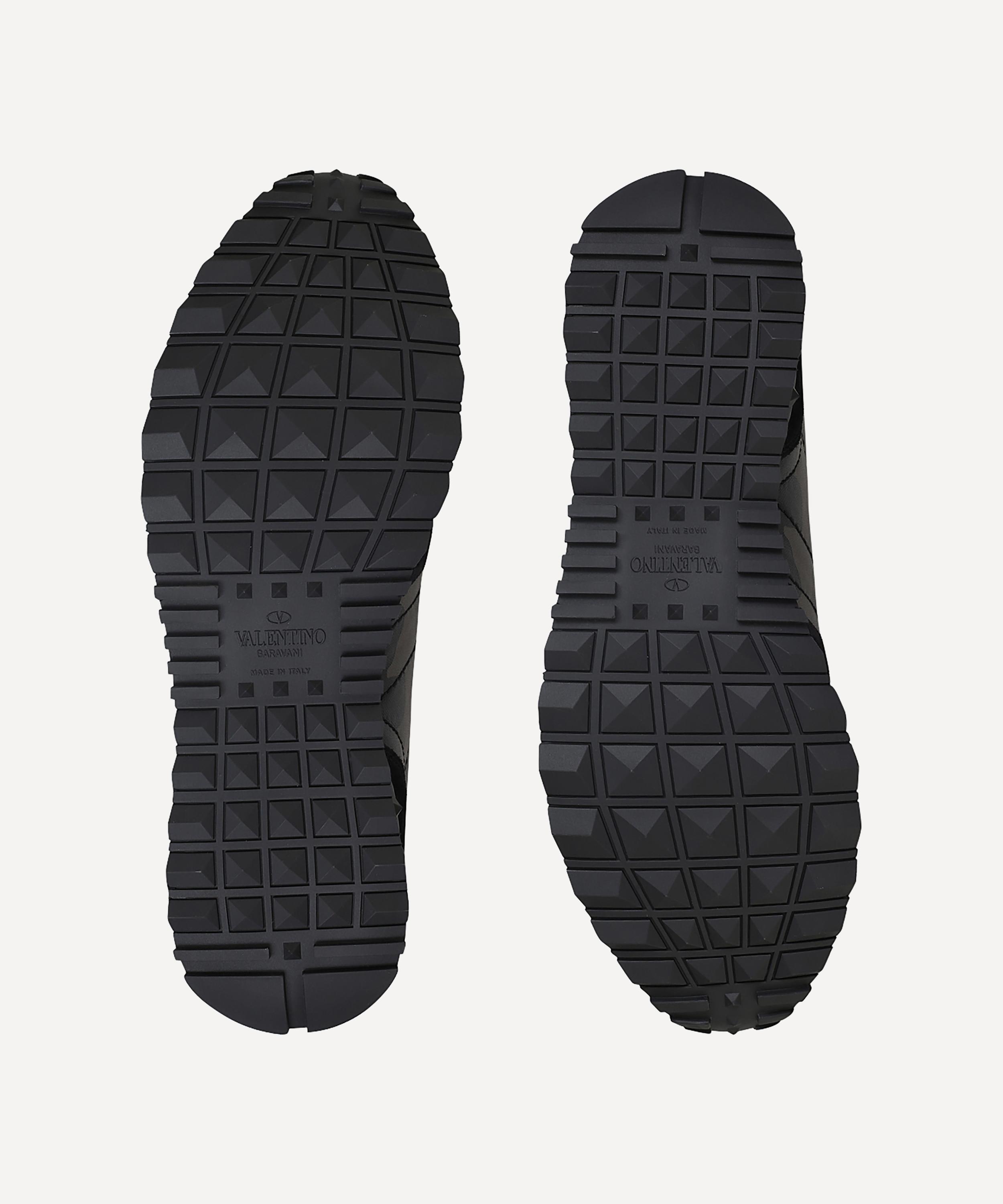 Valentino Garavani - Rockrunner Leather Camouflage Sneakers image number 4