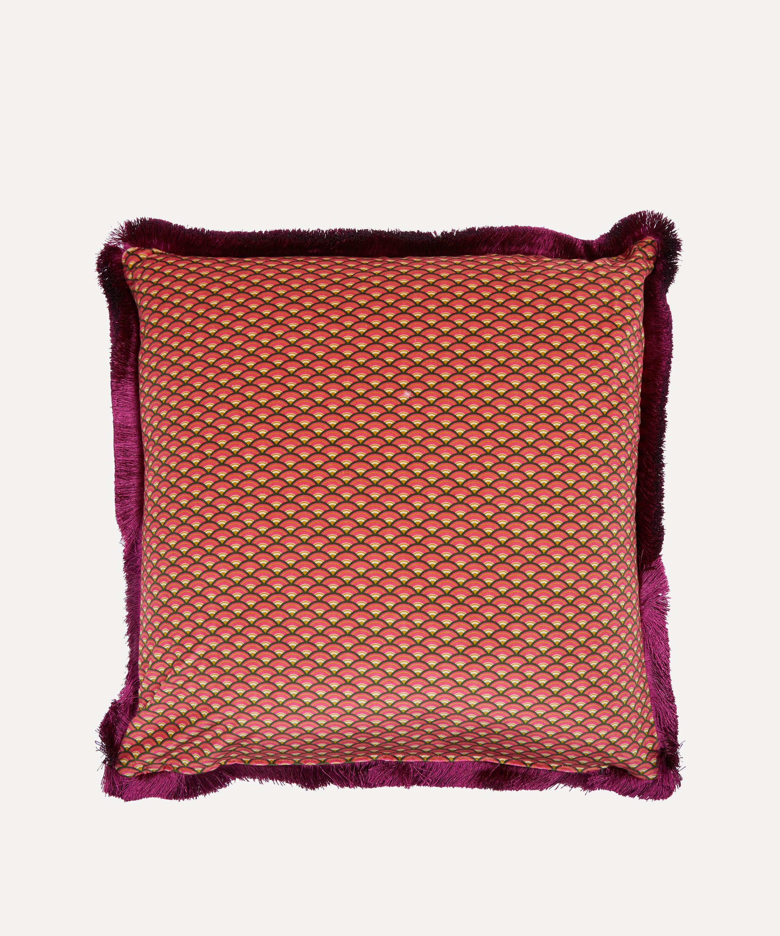 Liberty - Tree of Life Square Fringed Velvet Cushion image number 1