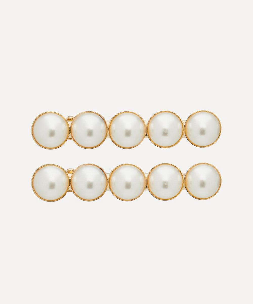 The Uniform Faux Pearl Hair Clips Set Of Two