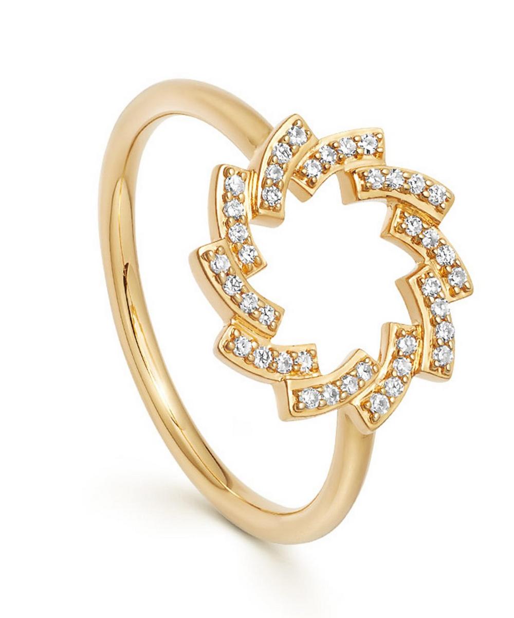 Astley Clarke Gold Icon Scala Diamond Cirque Ring