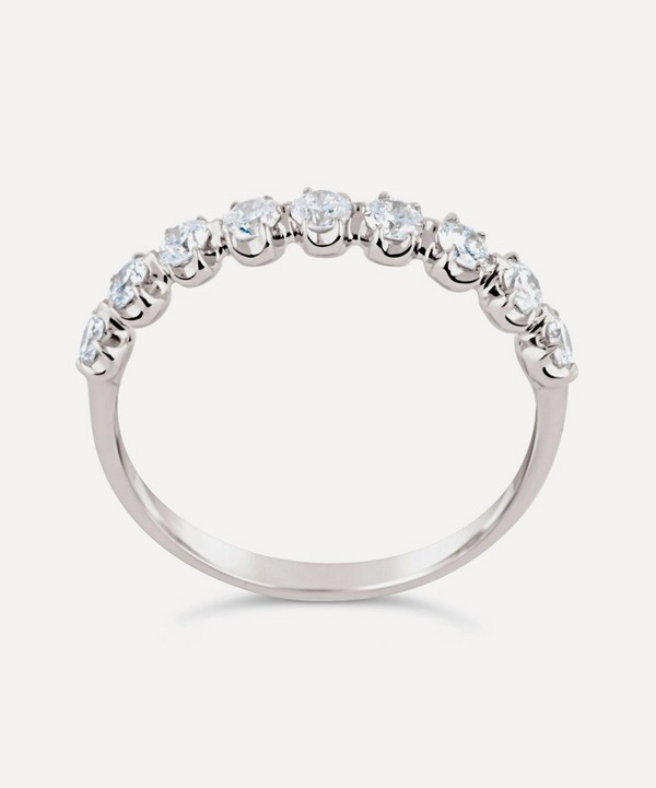 Dinny Hall - White Gold Elyhara Diamond Half Eternity Ring image number null