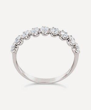 Dinny Hall - White Gold Elyhara Diamond Half Eternity Ring image number 0