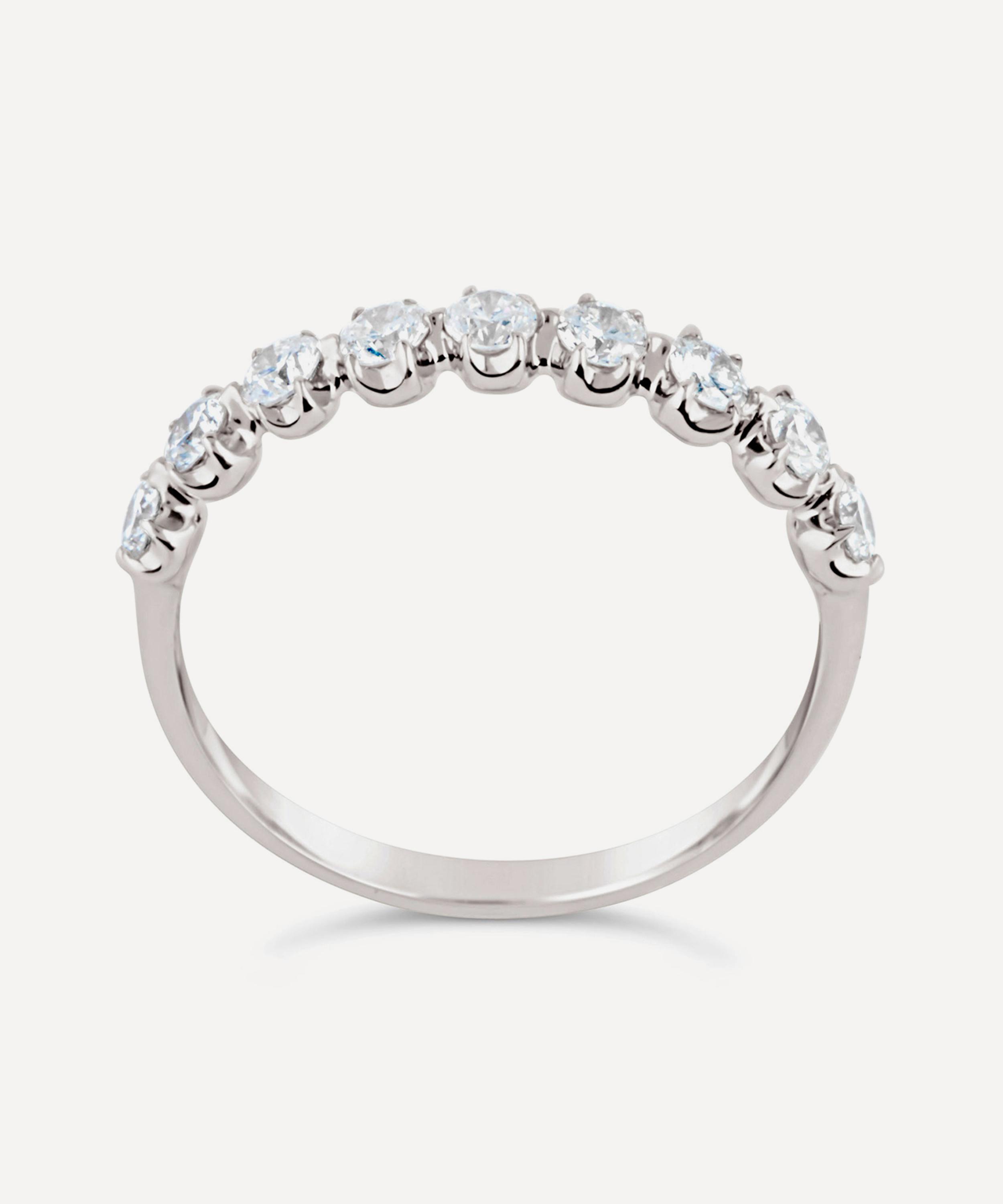 Dinny Hall - White Gold Elyhara Diamond Half Eternity Ring