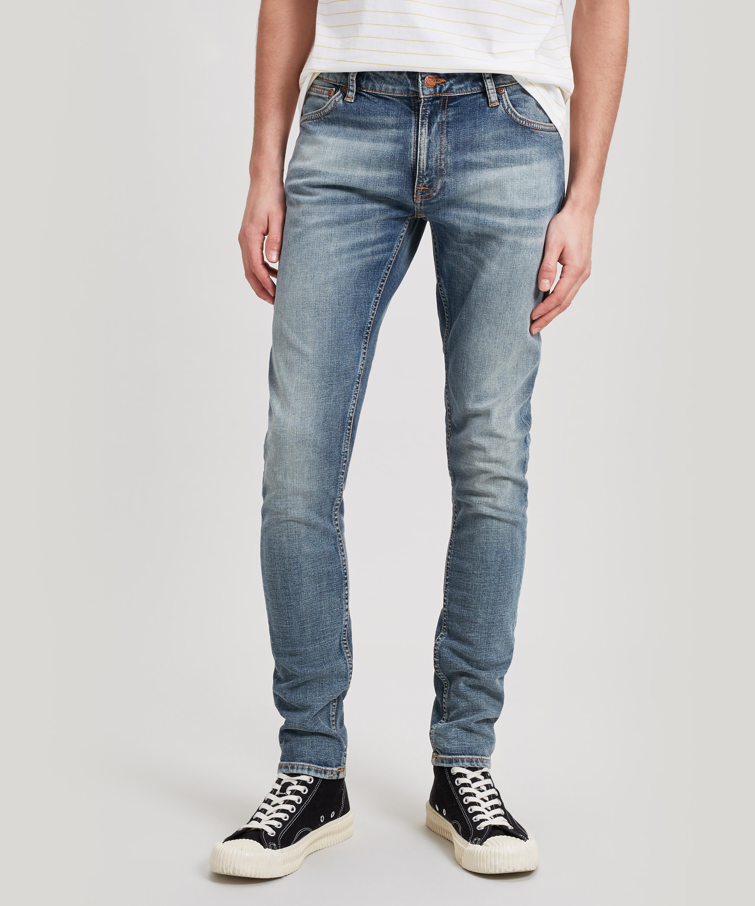 nudie jeans skinny lin misty blue