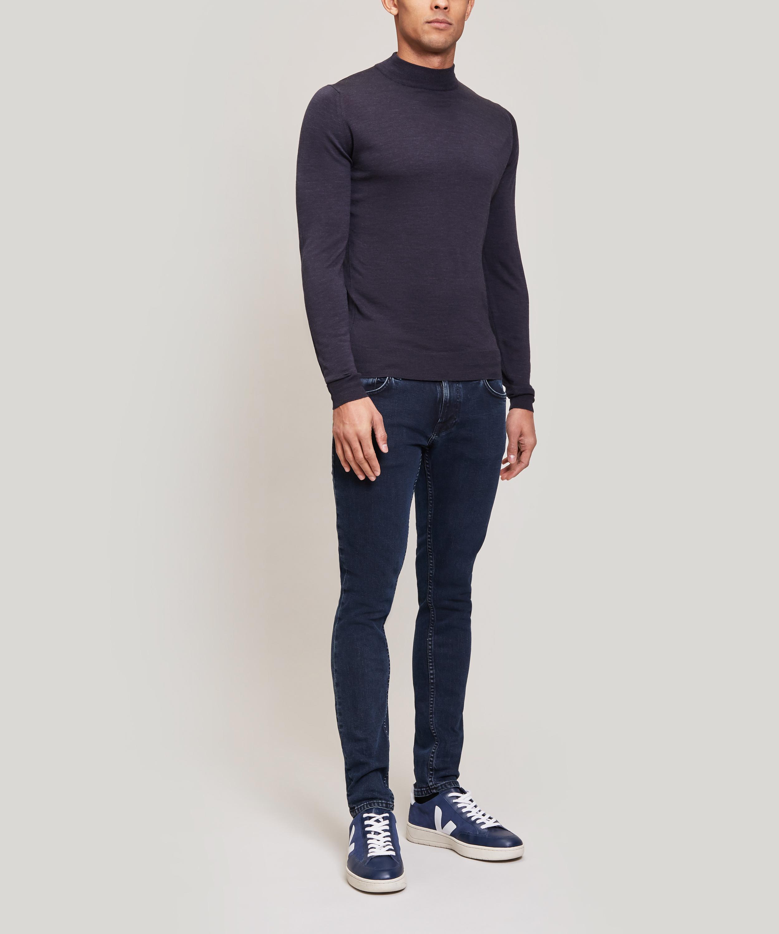 nudie jeans tight terry black ocean