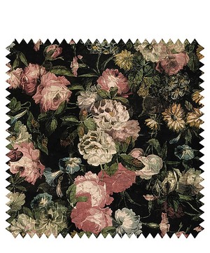 House of Hackney - Midnight Garden Velvet Fabric Sample Swatch image number 0
