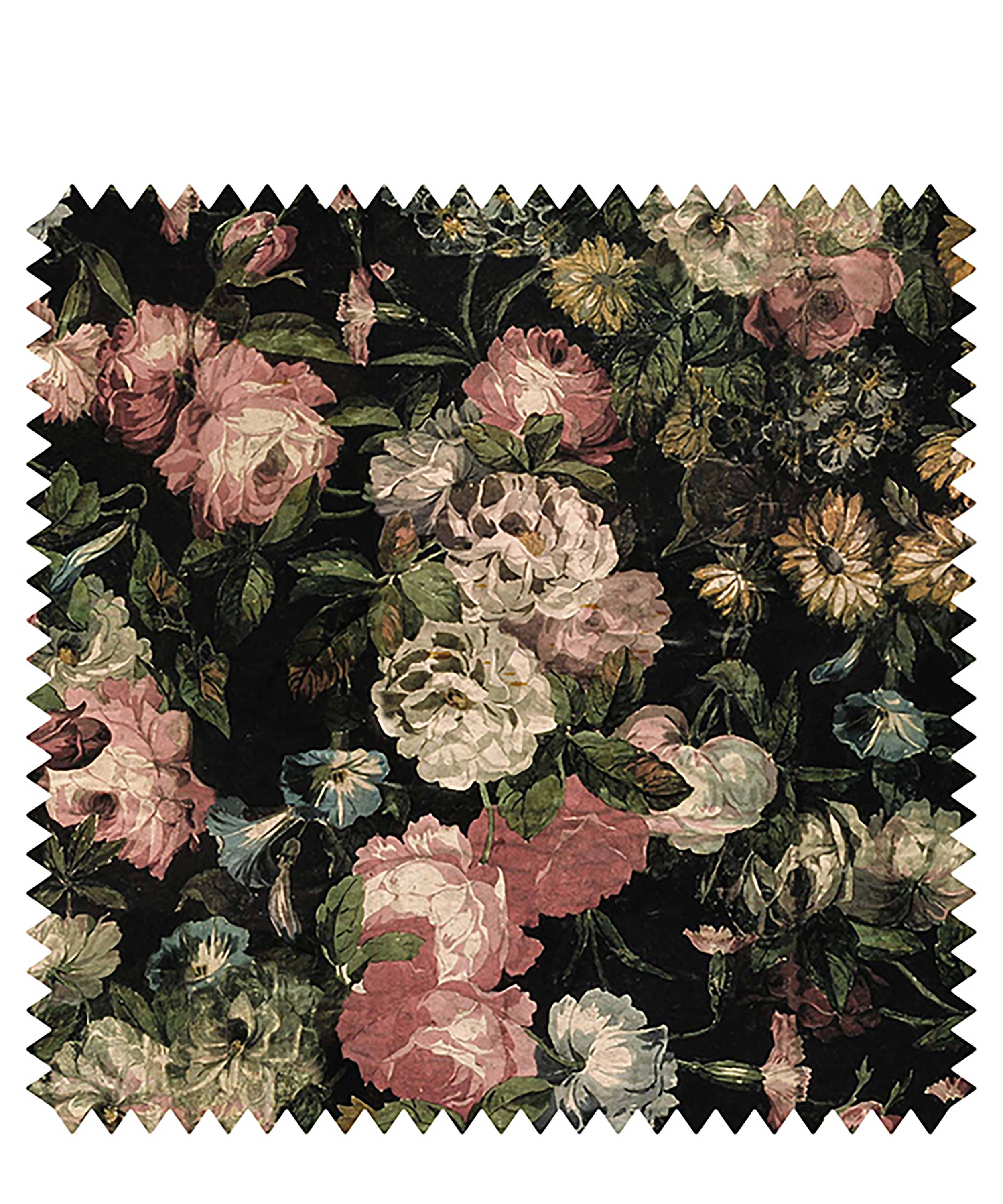 House of Hackney Midnight Garden Velvet Fabric Sample Swatch | Liberty