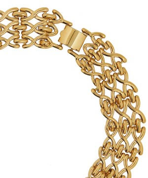 Designer Vintage - 1960s Napier Gilt Chain Necklace image number 3