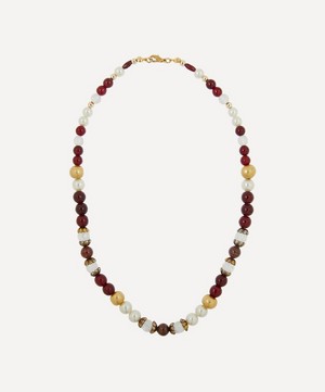 Designer Vintage - 1970s Faux Gemstone Beaded Necklace image number 0