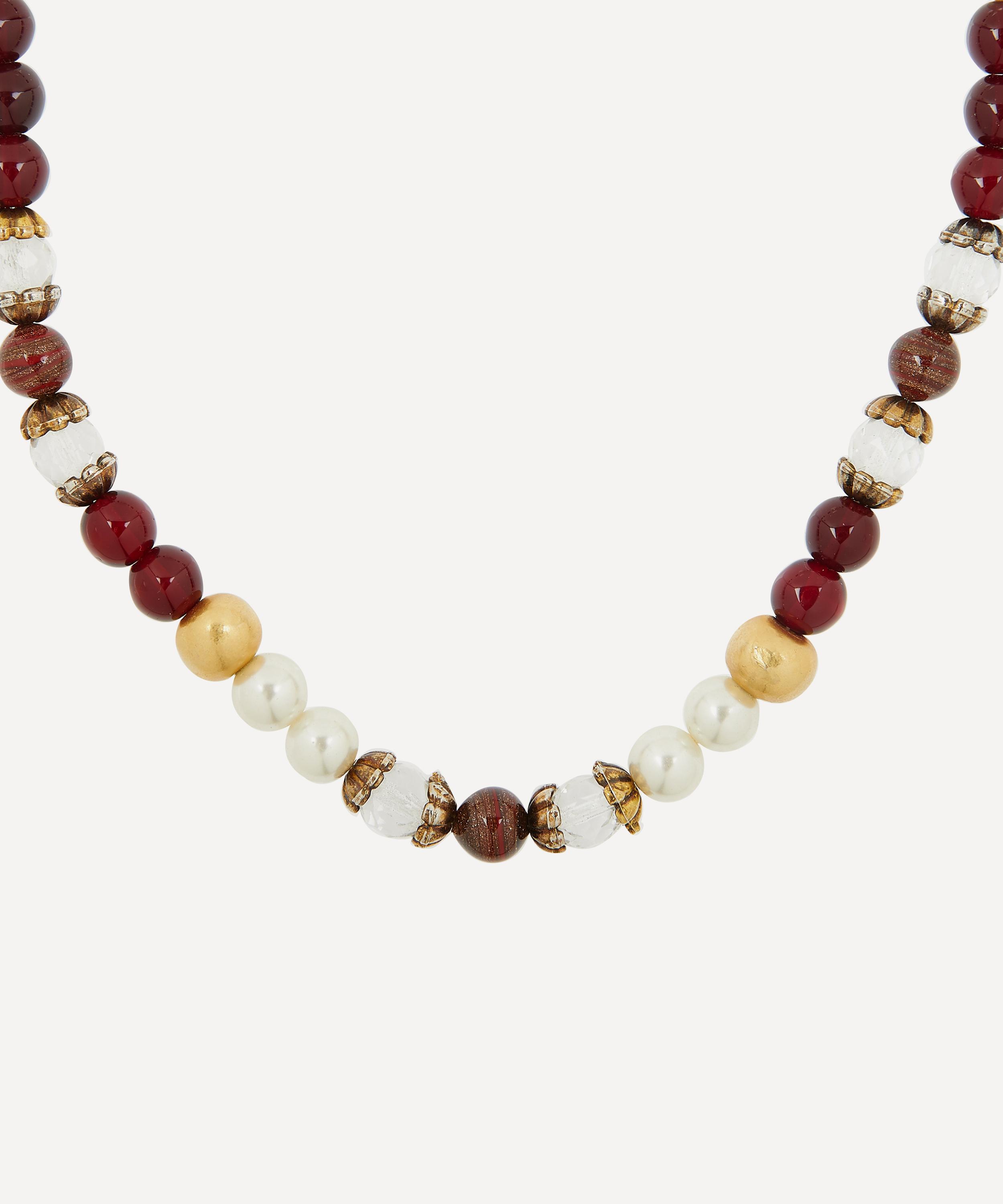 Designer Vintage - 1970s Faux Gemstone Beaded Necklace image number 2
