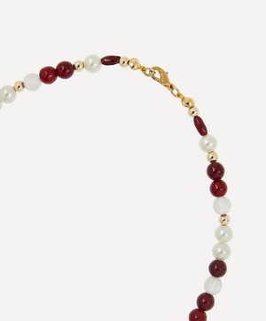 Designer Vintage - 1970s Faux Gemstone Beaded Necklace image number 3