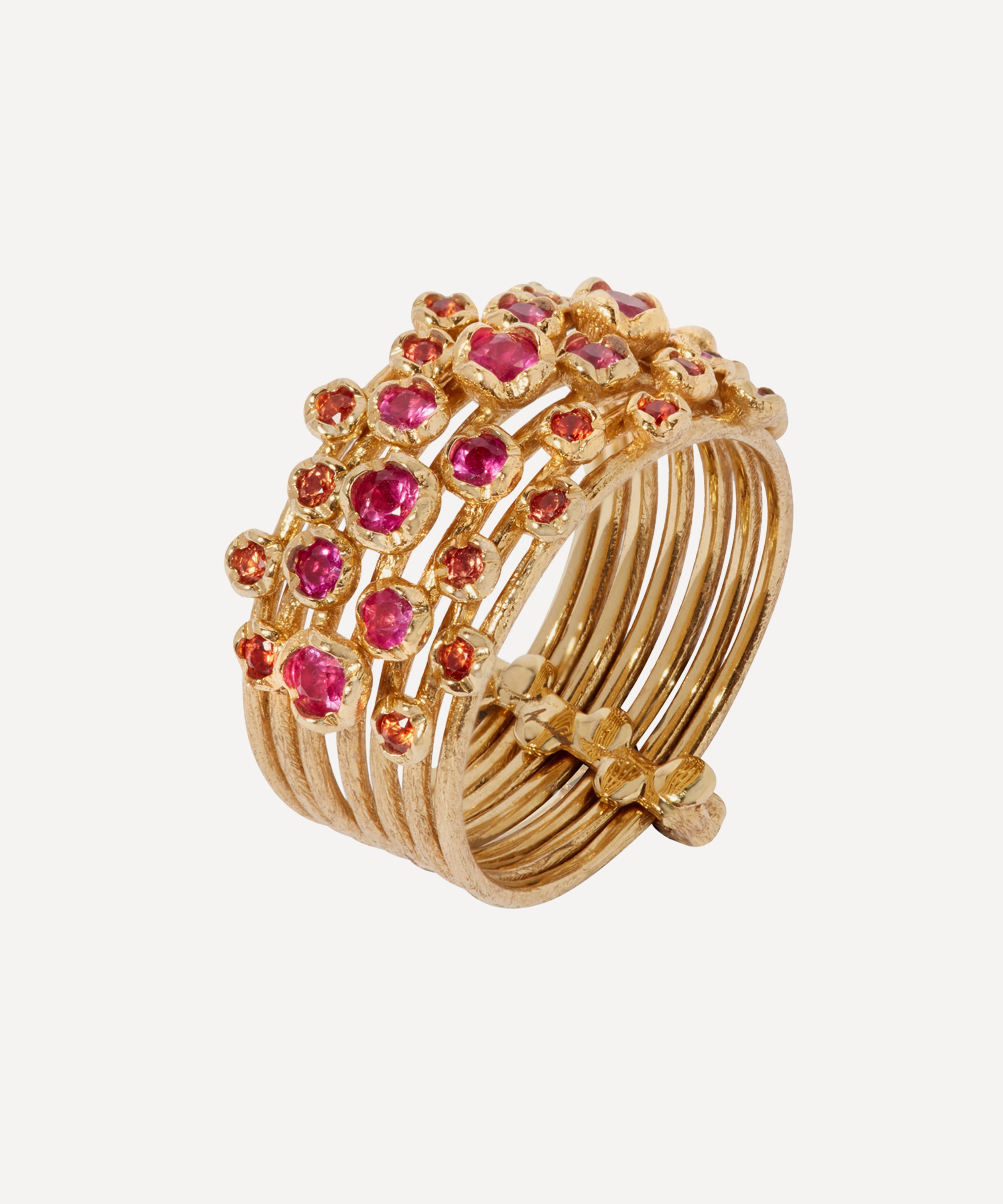 Annoushka - 18ct Gold Hidden Reef Sapphire Ring image number null