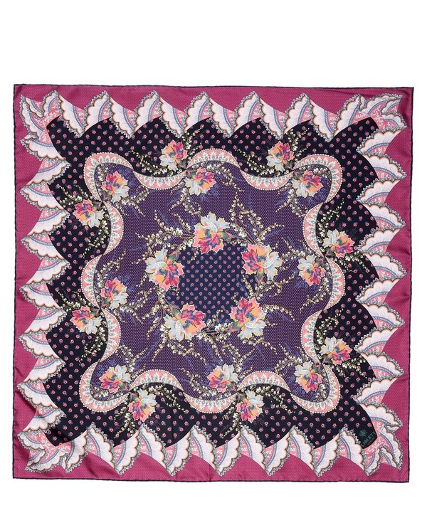 Liberty - Rita and Cecil 90 x 90cm Silk Twill Scarf image number null