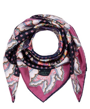 Liberty - Rita and Cecil 90 x 90cm Silk Twill Scarf image number 1