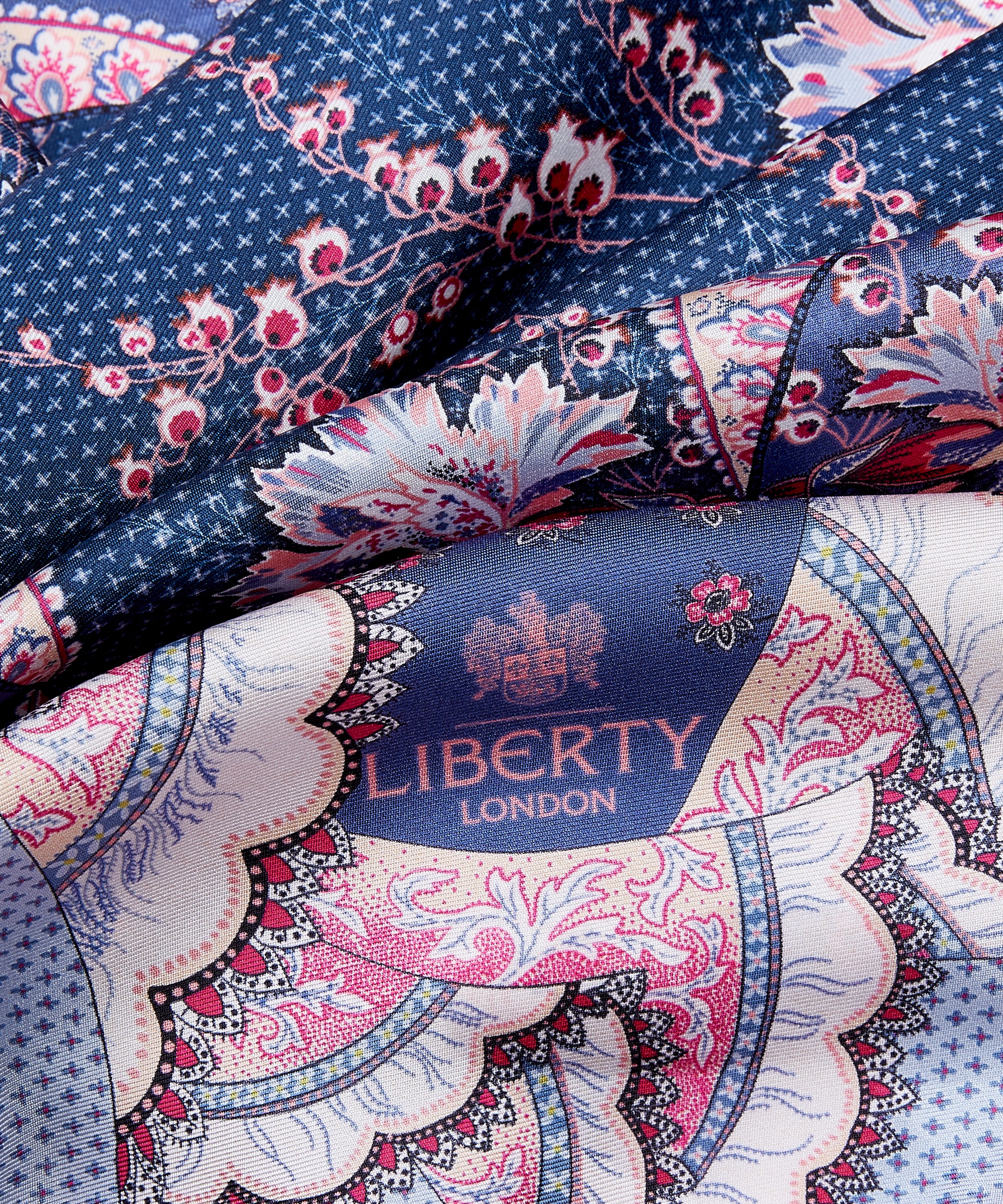 Liberty Rita and Cecil Silk Twill 90 x | Scarf 90cm Liberty