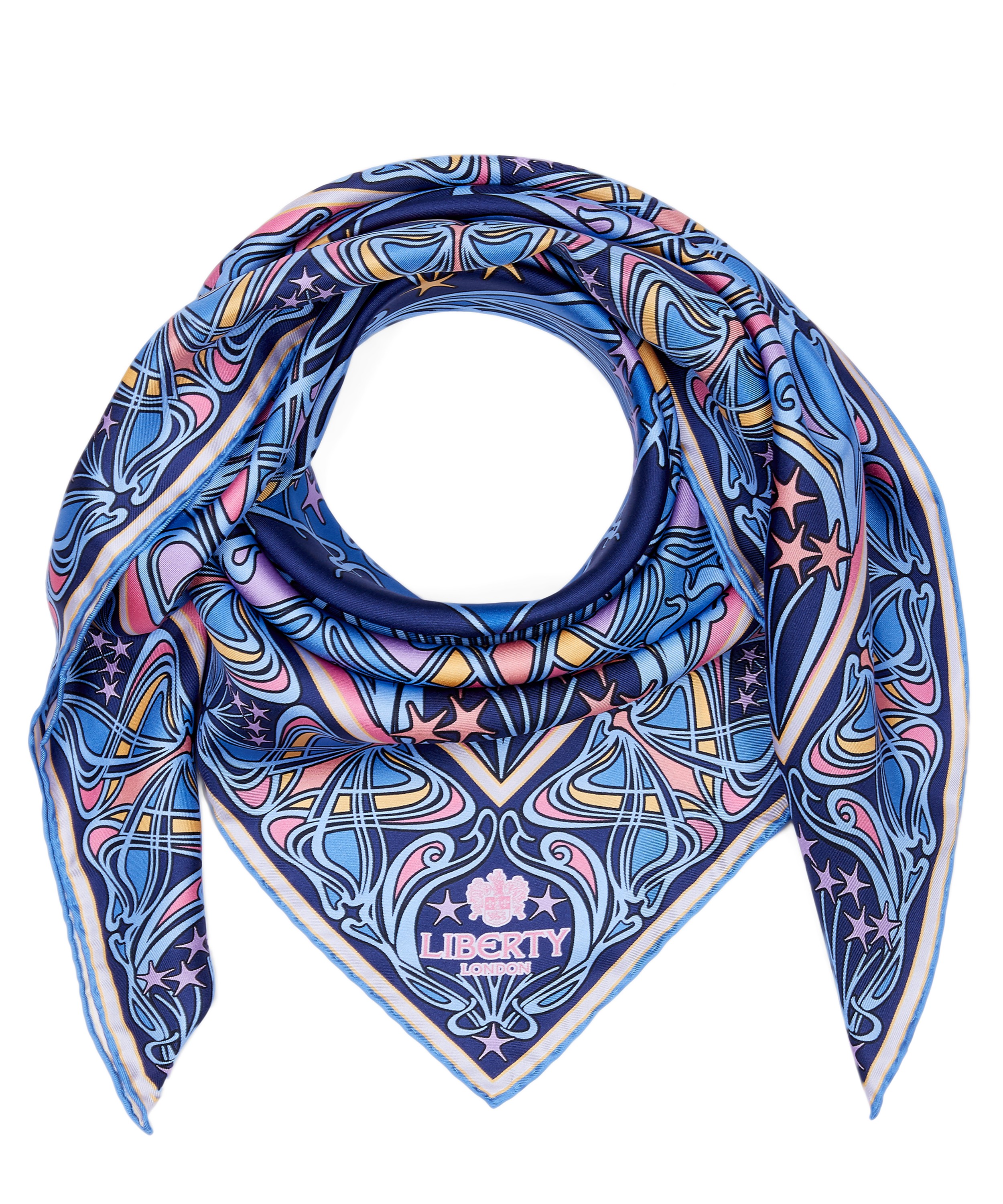 Liberty - Ianthe Star 90 x 90cm Silk Twill Scarf image number 1