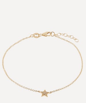 Andrea Fohrman - Gold Mini White Diamond Star Bracelet image number 0