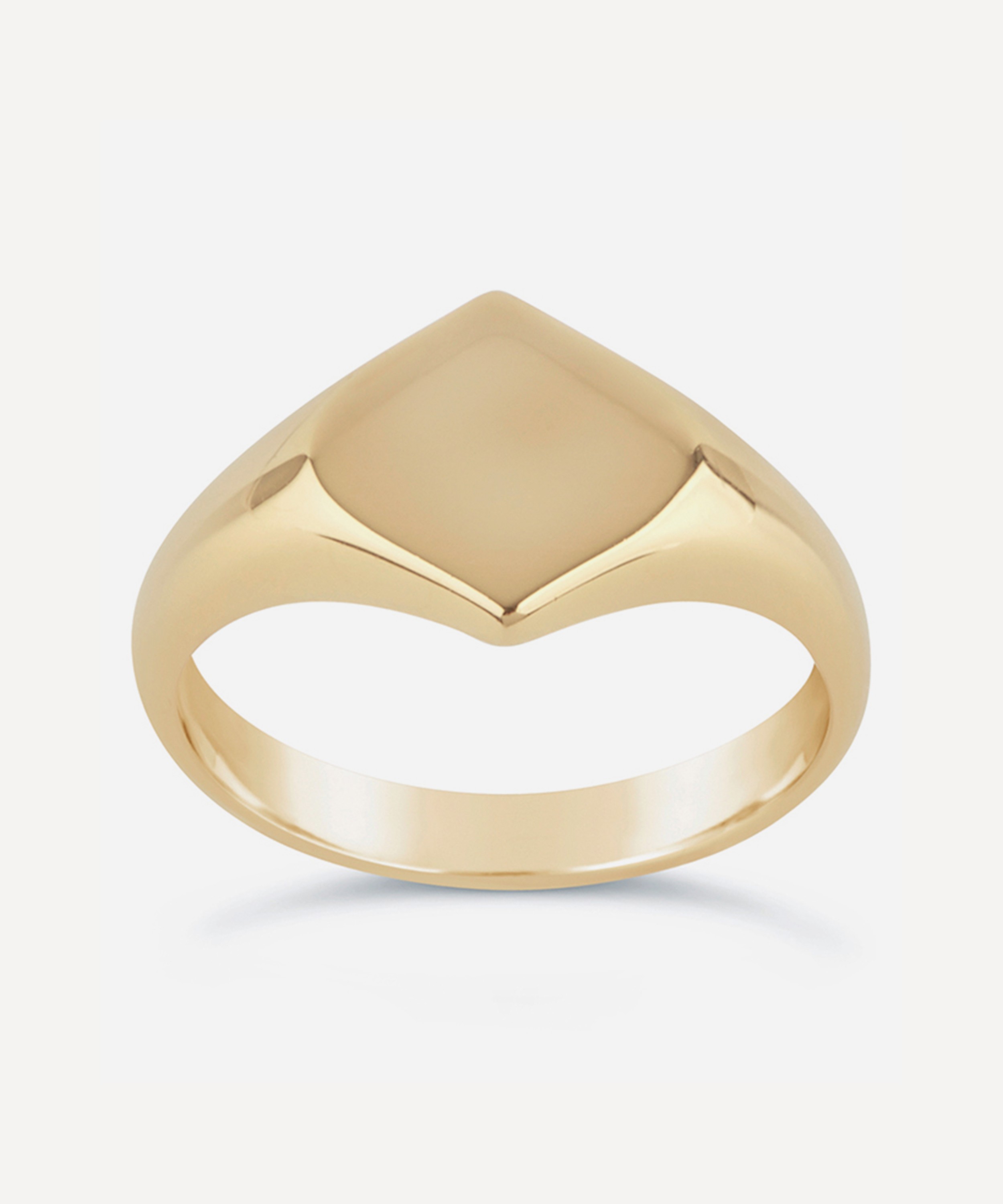 Dinny Hall - 9ct Gold Lotus Signet Pinky Ring image number 0