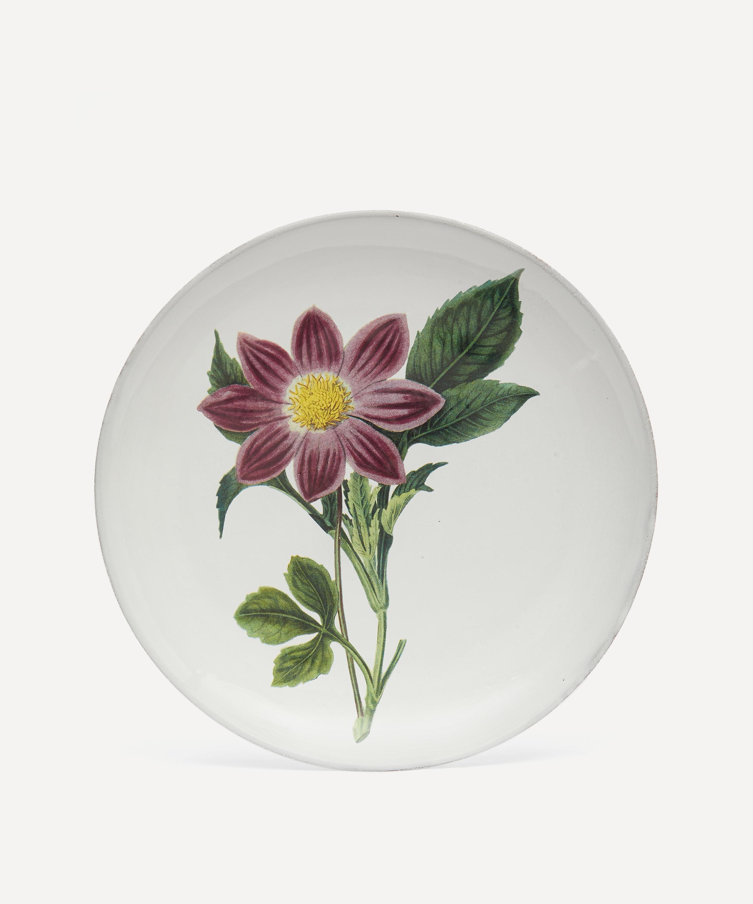 Astier de Villatte - Pink Flower Dinner Plate