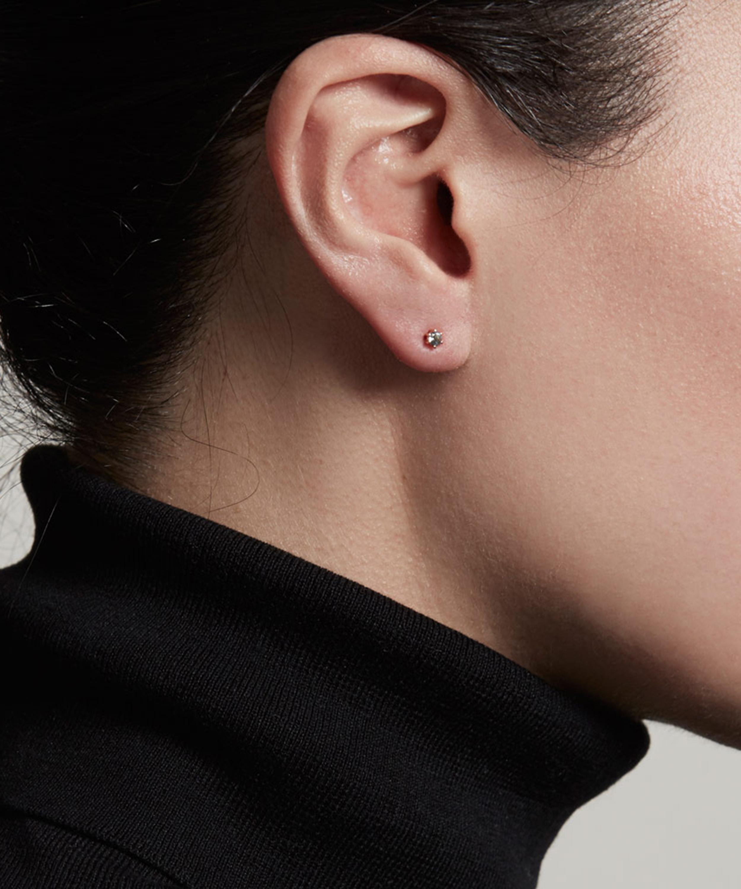 Astley Clarke - Gold Plated Vermeil Silver Linia London Blue Topaz Stud Earrings image number 1